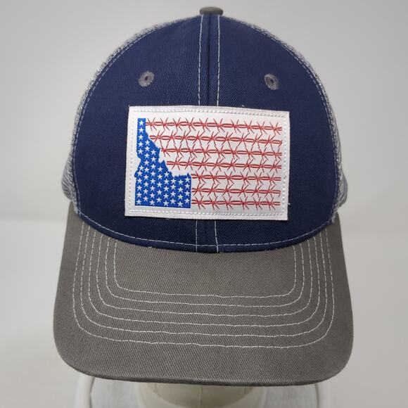 Idaho Patch Snapback Trucker Hat Multi One Size Mesh Back Arcadian Outfitters - Picture 2 of 10